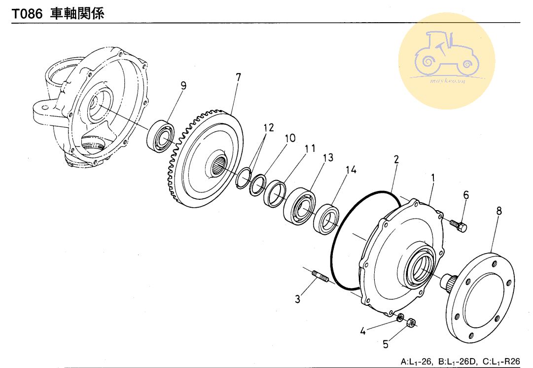 Trục bánh trước